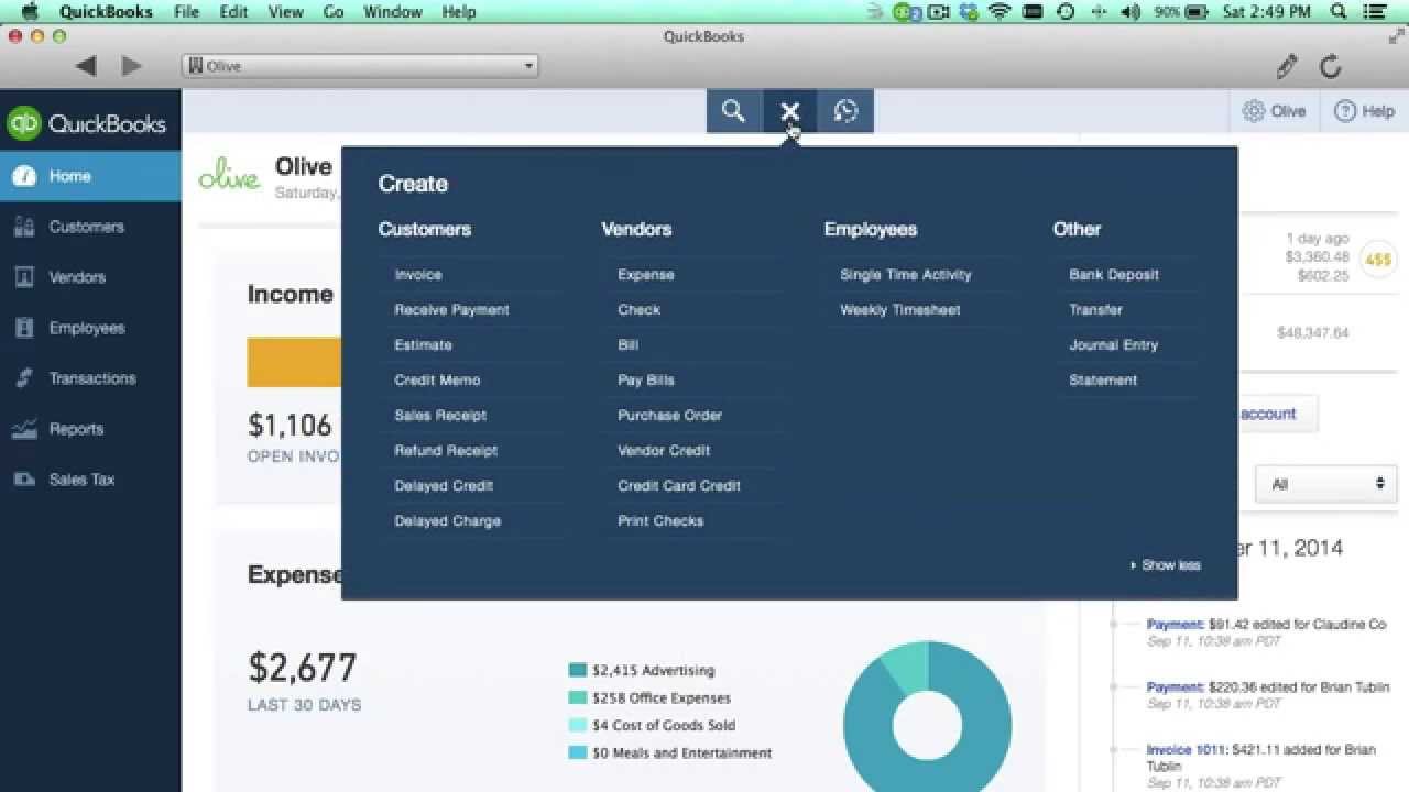 quickbooks for mac 2016 introduction
